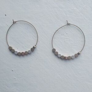 Elegant Gold and Silver Hoop Earrings